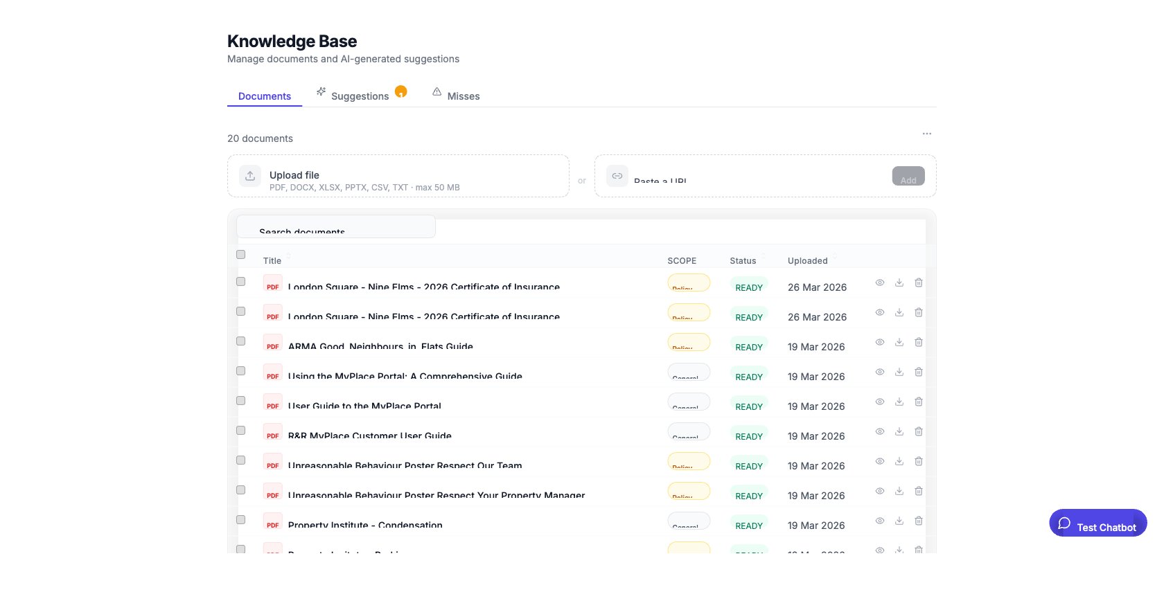 Smart and accurate knowledge base preview
